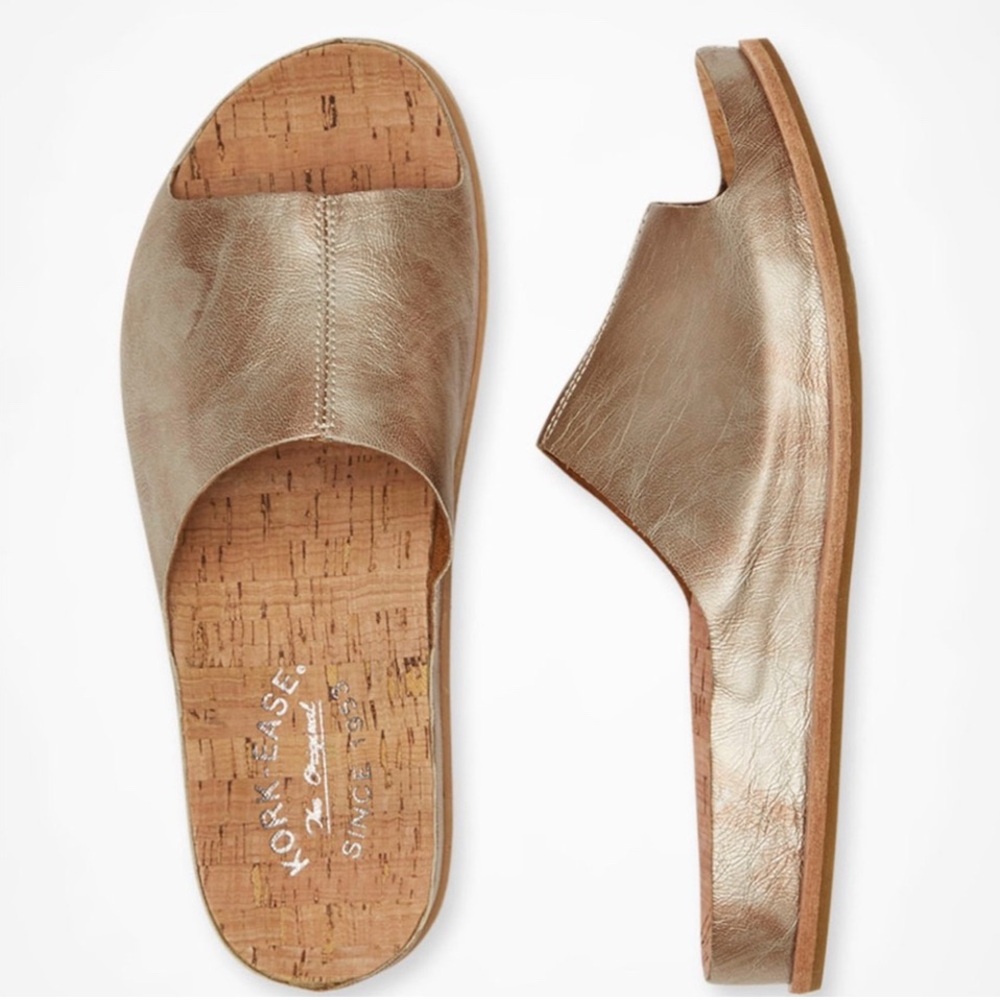 Kork-Ease Gold Mules